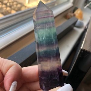 Fluorite crystal tower